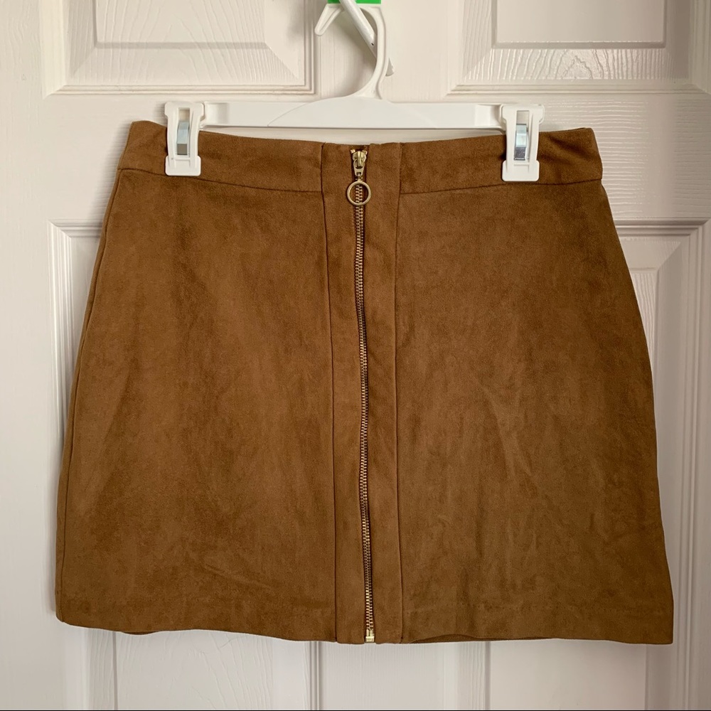 Suede Mini Skirt